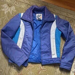 Vintage Mont Tremblant Montreal Canada Purple and Blue SKI Jacket